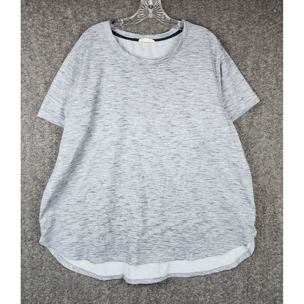 Jane and Delancey Top Womens 2X Space Dye Blue Gray Jane and Delancey EUC